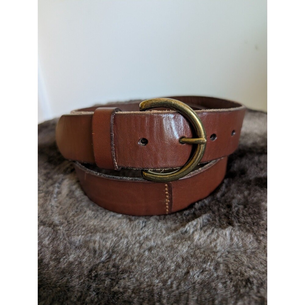 Gap Leather Women's Belt L Brown Distressed Western Cowboy Cowgirl Boho Rodeo